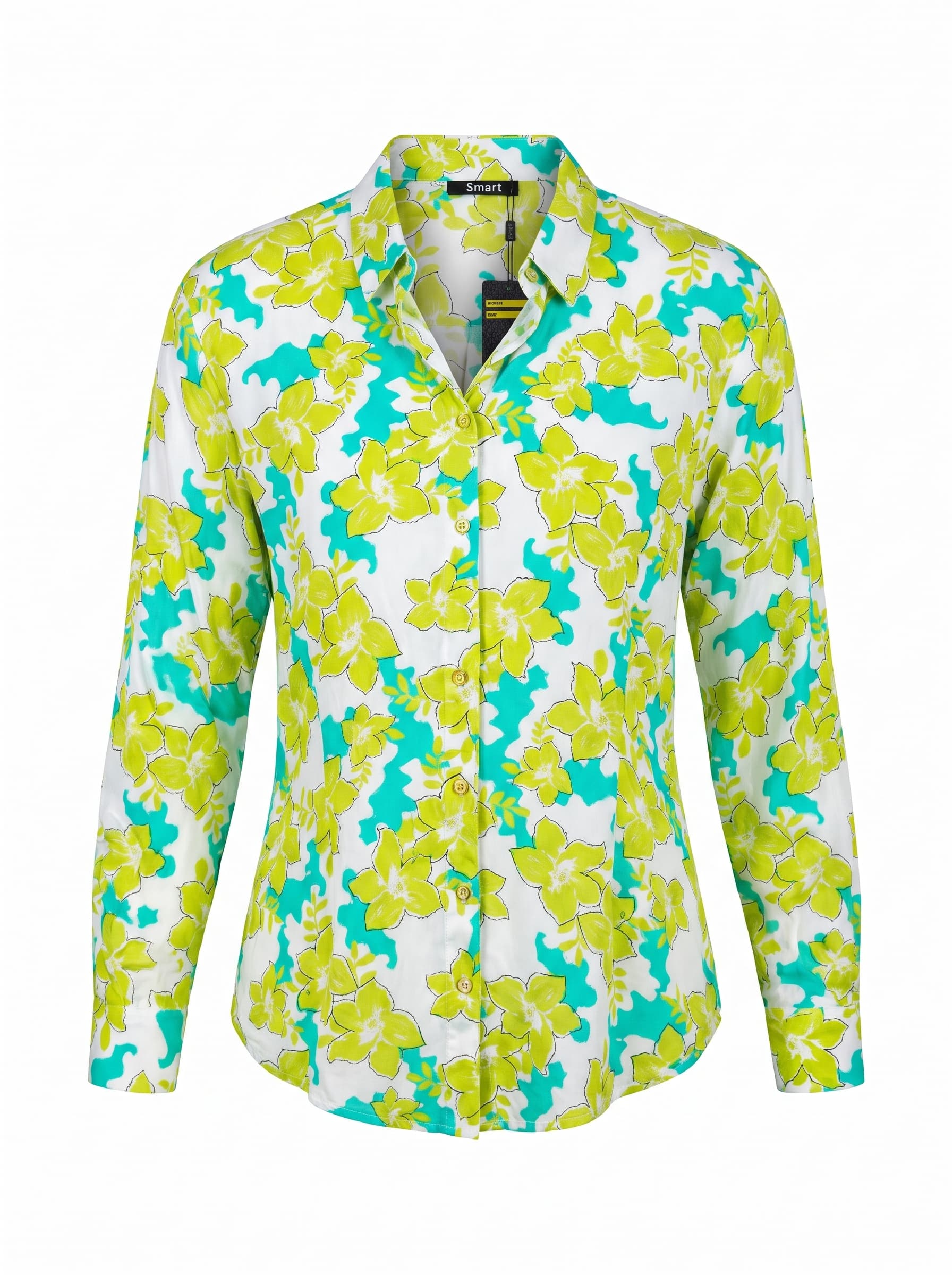 Lime Bloom Floral Shirt